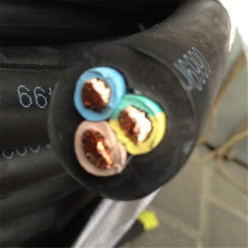 Round rubber submersible pump cable 450/750V for deep well pumps