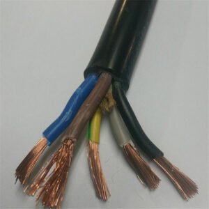 H07RN-F heavy duty rubber cable 450/750V with black neoprene sheath