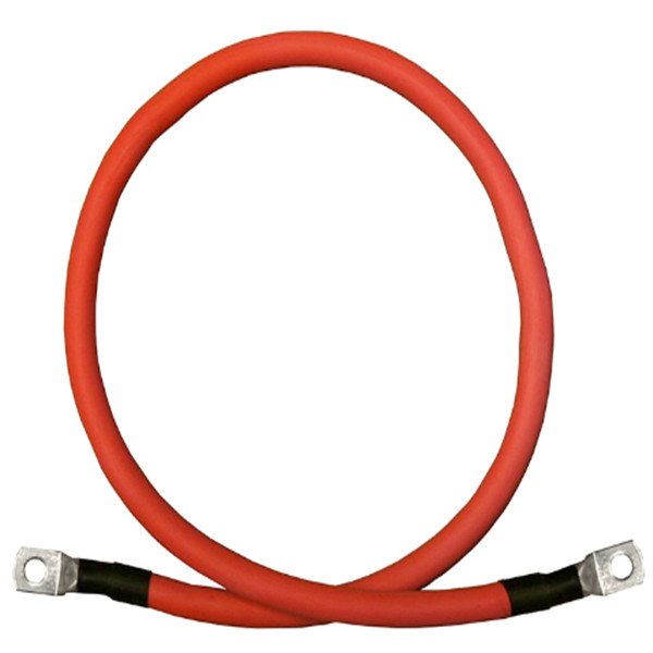 Pure Copper Vehicle Battery Cable with Lugs Red Black