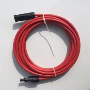 Solar panel extension cable with female and male MC4 connectors